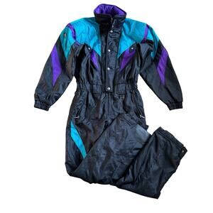 Vtg Men's XL Descente One-Piece Ski Suit Snowsuit Snowboard Snowmobile One Piece